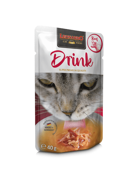 Leonardo pouches drink beef Katze, Katzennahrung, Drink, Beef, Rind, Flüssigkeit, besseres trinken