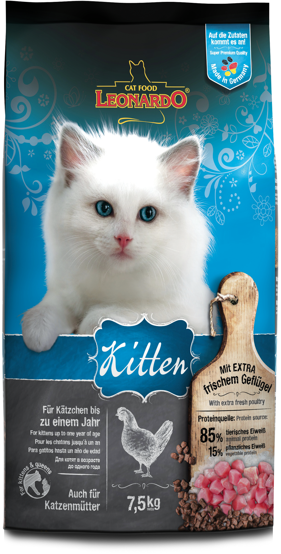 Das richtige Futter für Kitten LEONARDO Pfotentipps